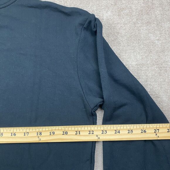 Orvis Sweater Black Modal Polyester Spandex Long Sleeve Crew Neck Women’s Medium - Picture 8 of 9